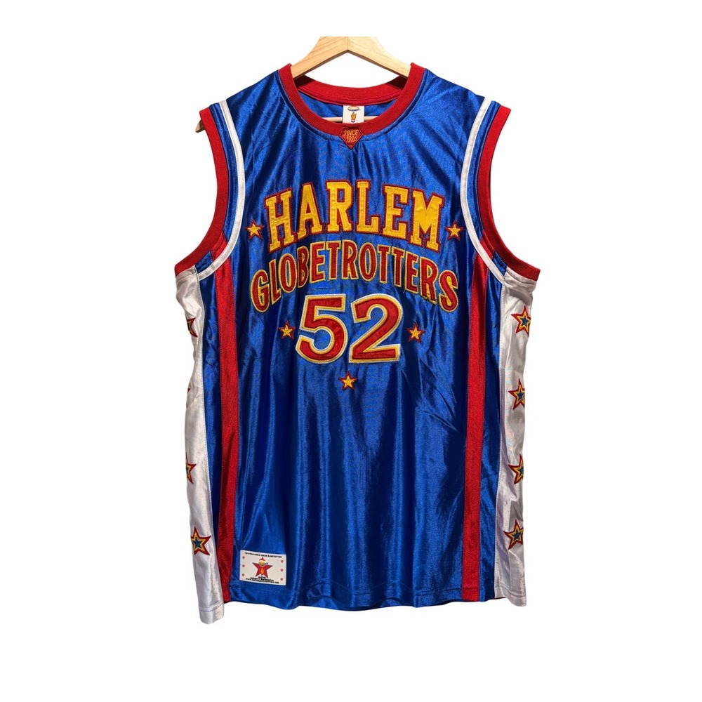 Harlem Globetrotters Big Easy 52 Basketball‎ Jersey Blue Mens M Retro Sports